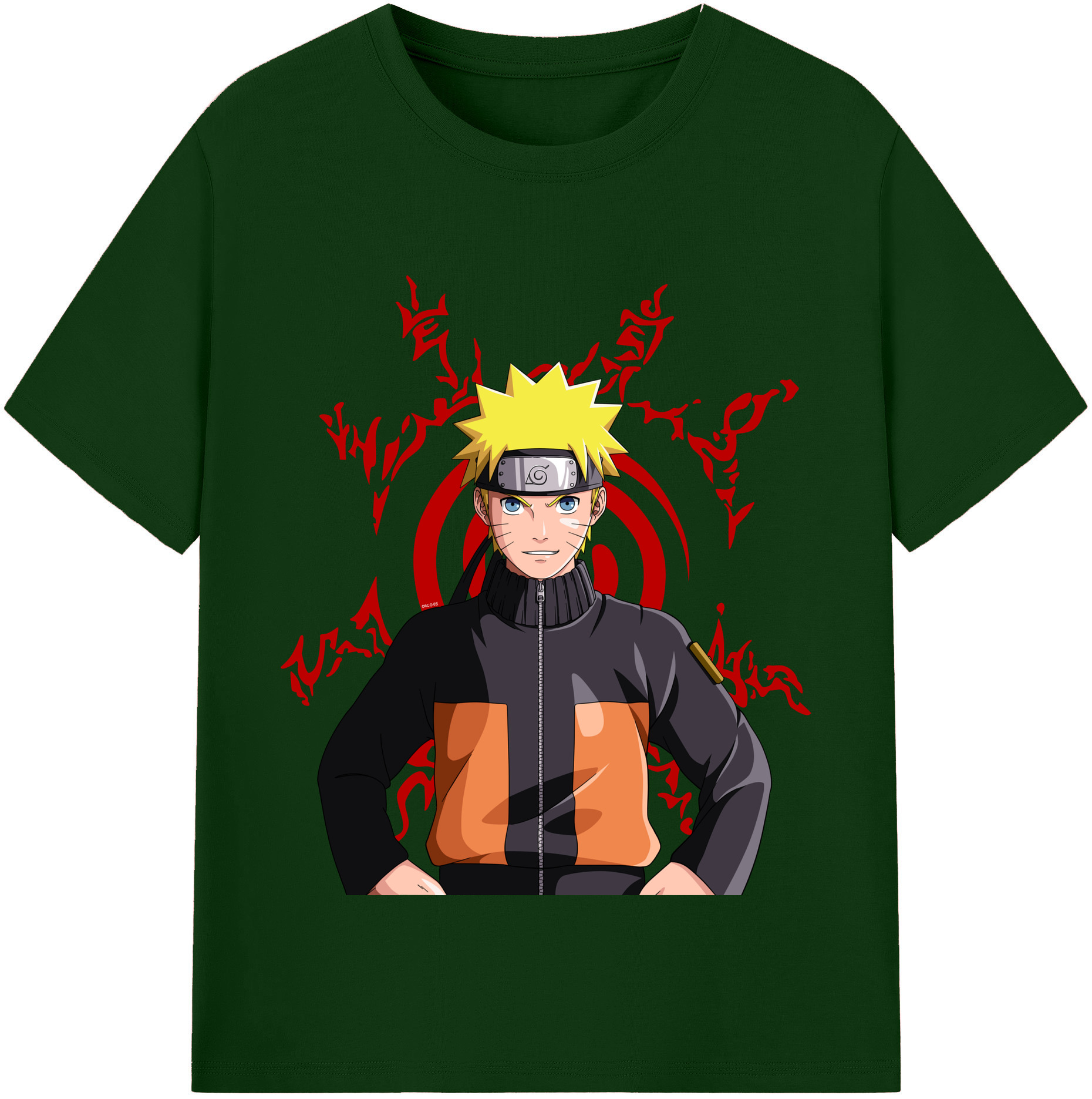 （画像用） NARUTO -ナルト- うずまき ナルト Uzumaki Naruto 綿100％半袖Tシャツ（フロントプリント）